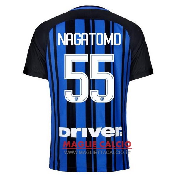 nuova maglietta inter milan 2017-2018 nagatomo 55 prima